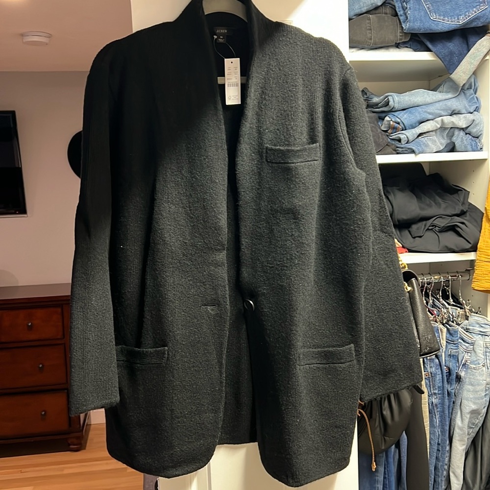 Jcrew cocoon sweater blazer